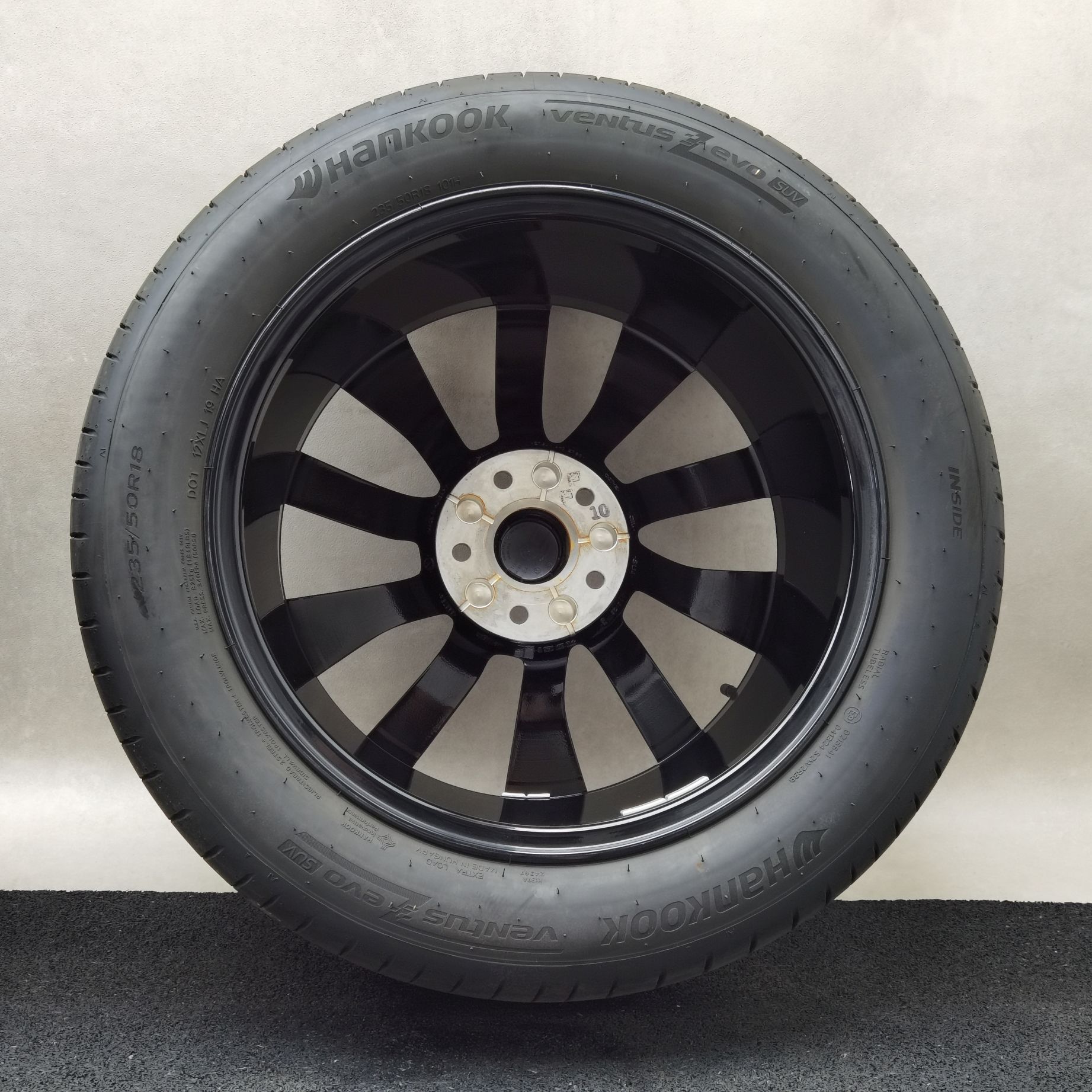 18 Zoll Volkswagen Toshima Schwarz glänzend, glanzgedreht Sommerräder / Hankook Ventus evo SUV (K137A) 235/50 R18 – Bild 7