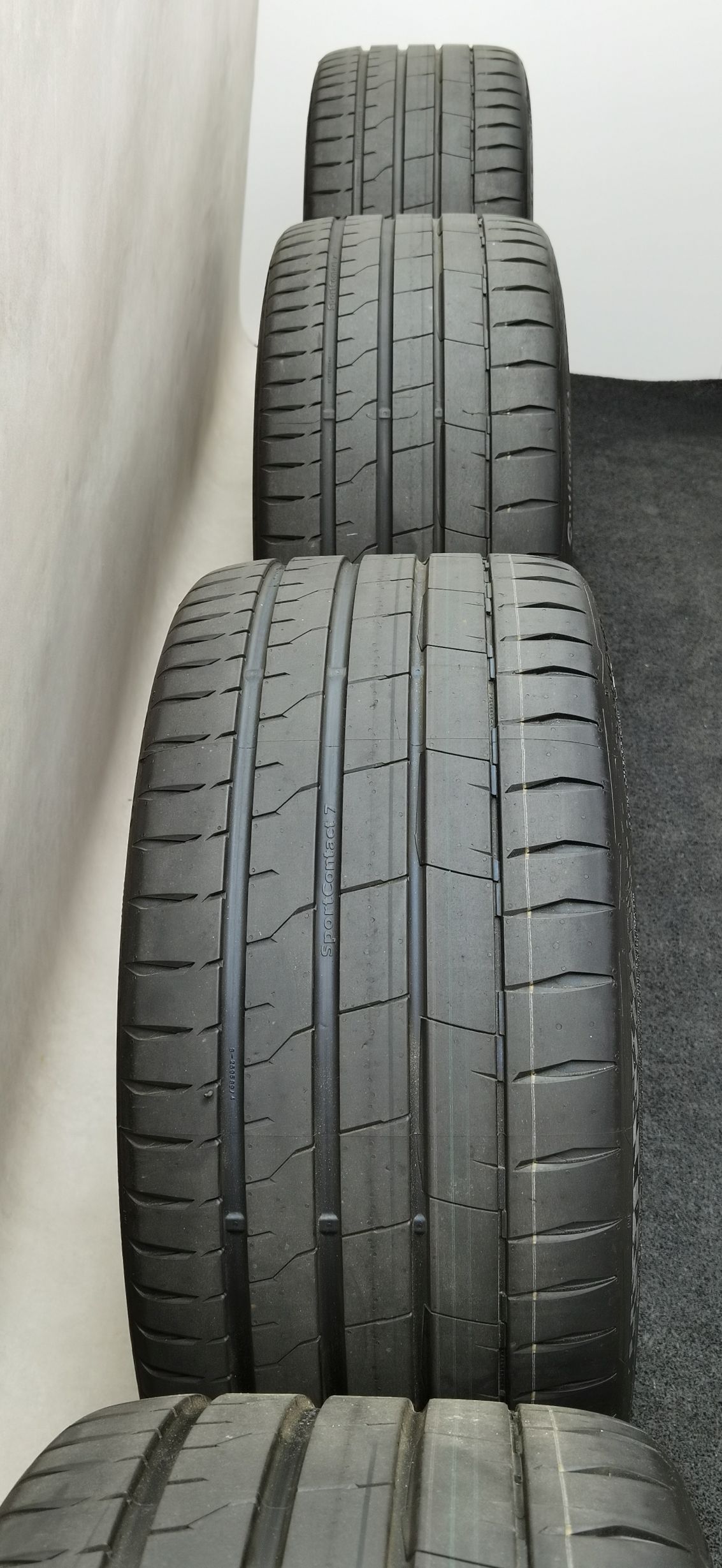 22 Zoll Audi 5-Y-Speichen Schwarz matt Sommerräder / Continental Sportcontact 7 ContiSilent AO 285/30 R22 – Bild 2