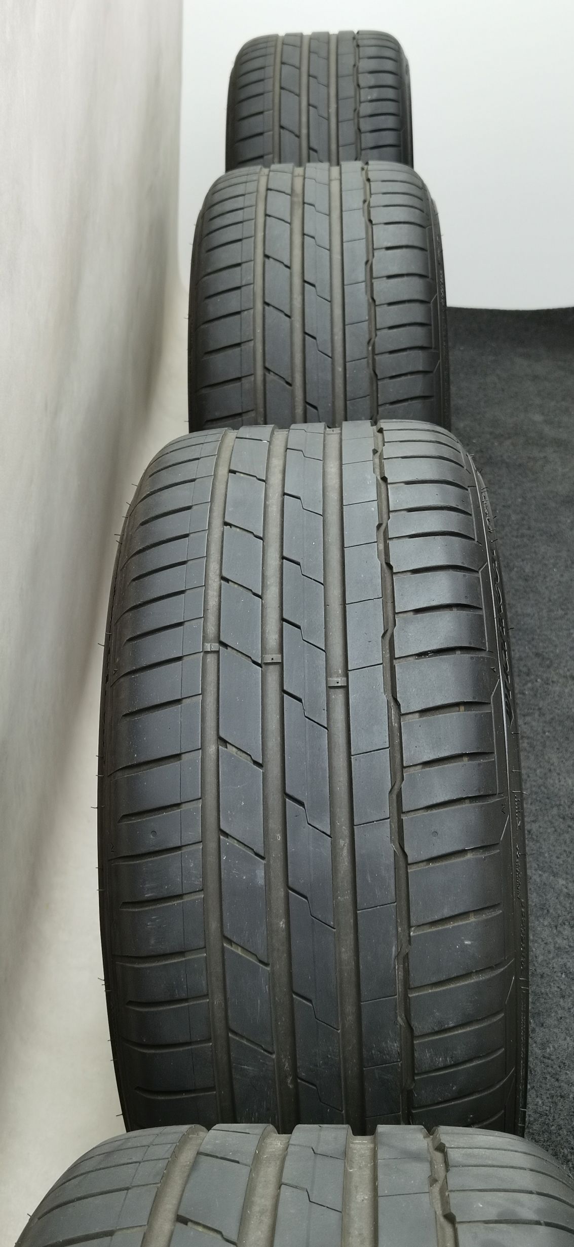 22 Zoll Audi 5-V-Speichen-Trapez Anthrazit glänzend, glanzgedreht Sommerräder / Hankook Ventus S1 evo3 (soundabsorber) (AO) 285/30 R22 – Bild 2