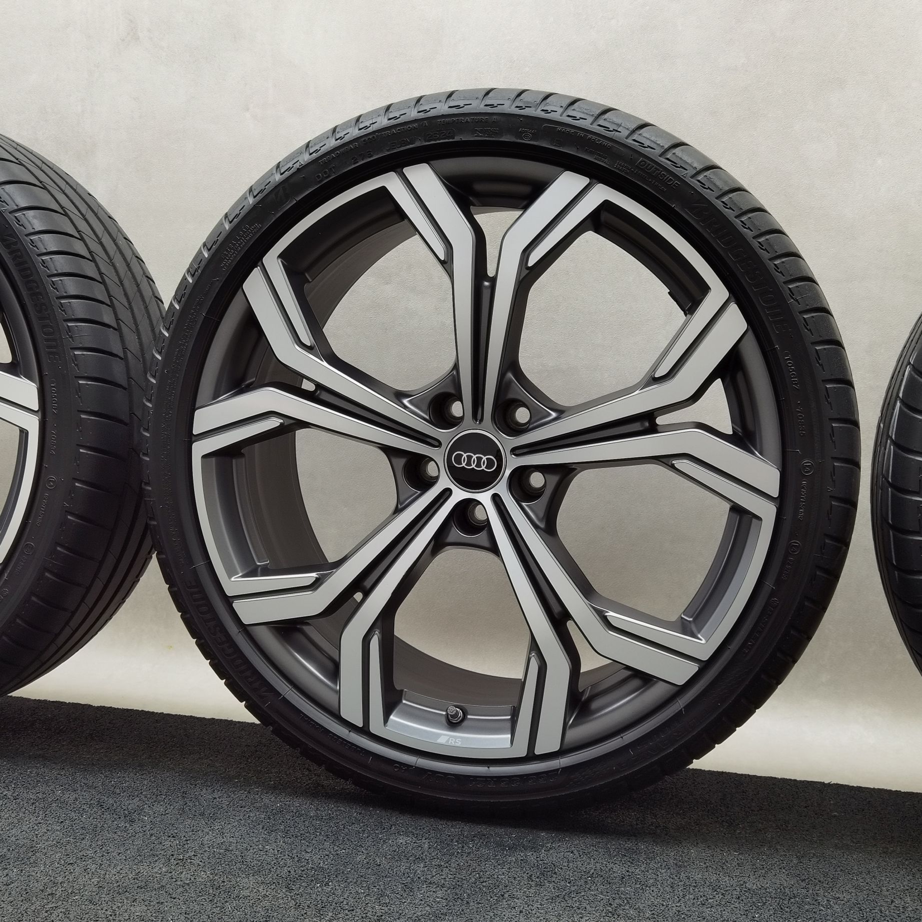 21 Zoll Audi 5-Doppelspeichen Grau Sommerräder / Bridgestone Turanza T005 B-Silent AO 255/35 R21 – Bild 5