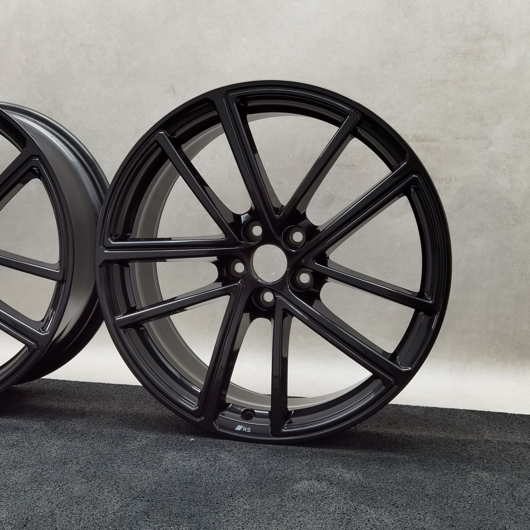 20 Zoll Audi 5-Doppelspeichen (Audi Sport) Schwarz metallic Alufelgen – Bild 9