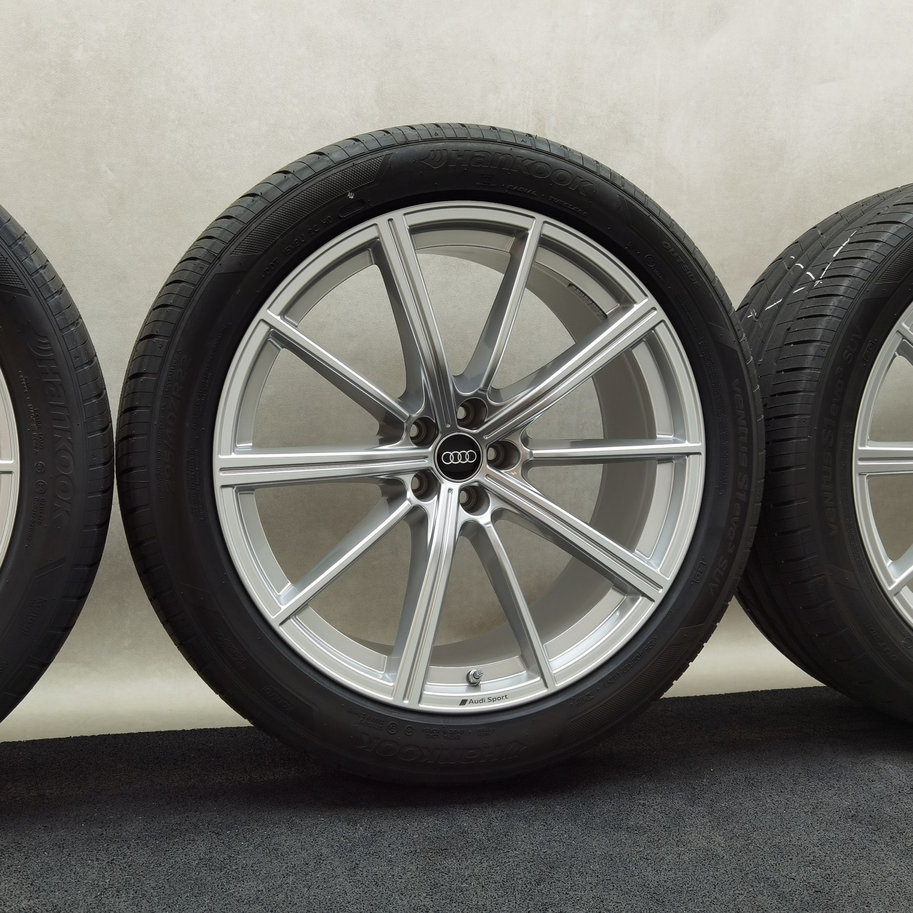 22 Zoll Audi 10-Speichen-Stern Silber Sommerräder / Hankook Ventus S1 evo3 SUV (K127A) 295/40 R22 – Bild 4