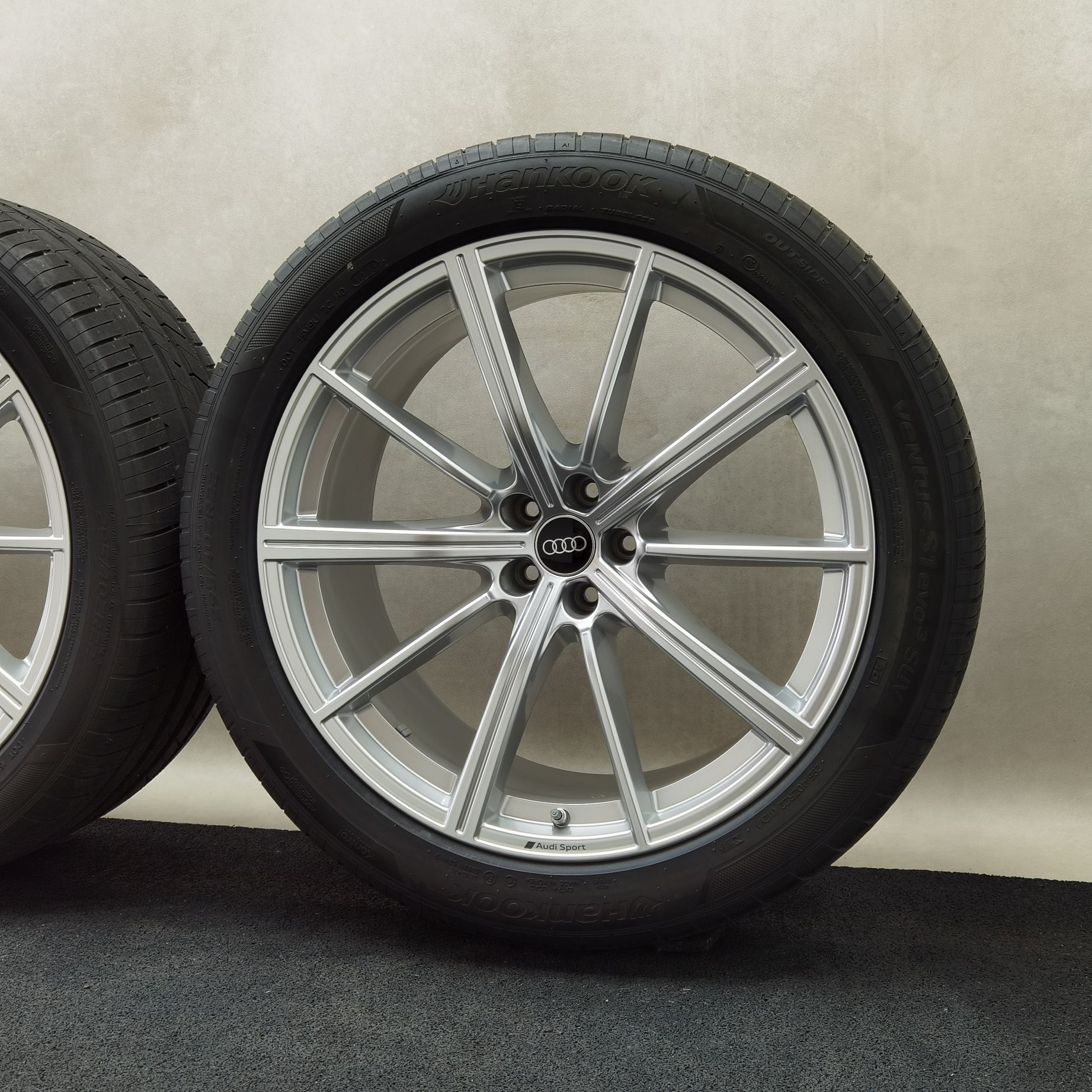 22 Zoll Audi 10-Speichen-Stern Silber Sommerräder / Hankook Ventus S1 evo3 SUV (K127A) 295/40 R22 – Bild 6