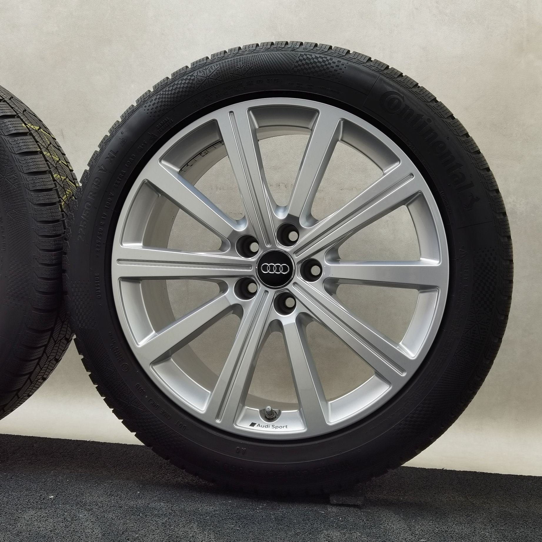 19 Zoll Audi 10-Speichen-Stern Silber Winterräder / Continental WinterContact TS 860 S (AO) 225/50 R19 – Bild 7